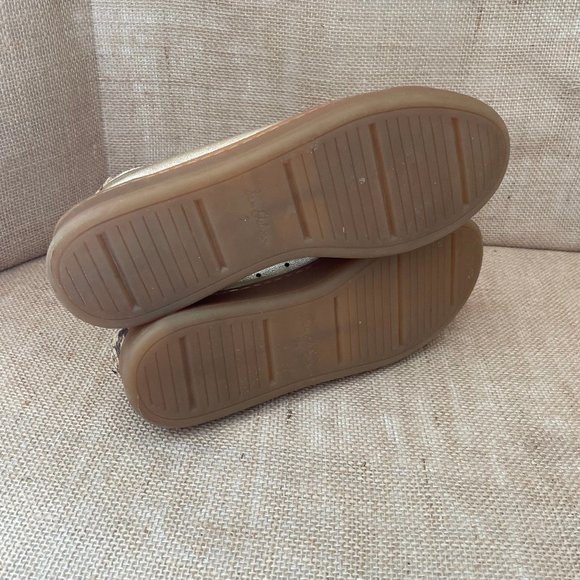 Sam  Edelman Reve Women's Jayme genuine leather Sneaker Gold Size 7.5 - Picture 5 of 5